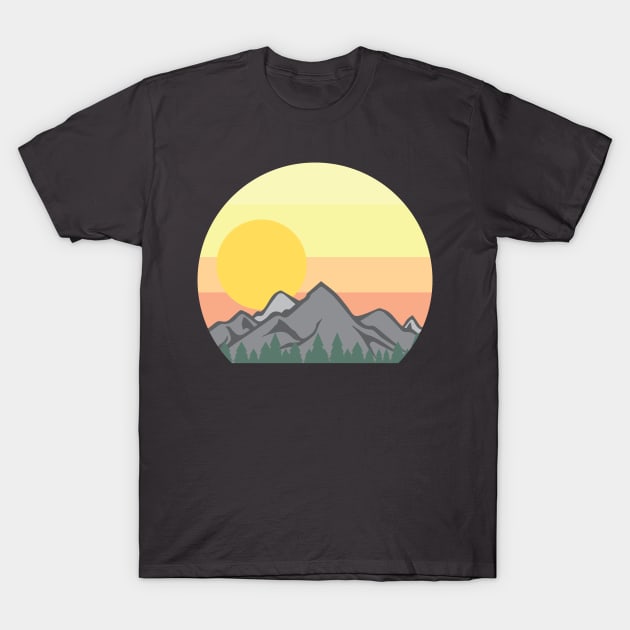 Mountain Range Vintage T-Shirt by KevinWillms1